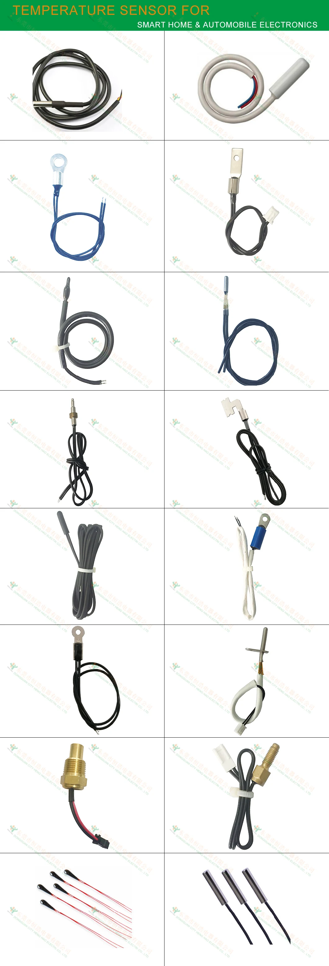 Manufacturer Quality Precision 0.5% 1% Waterproof Ntc Thermistor for Home Appliance Temperature Probe Temperature Sensor