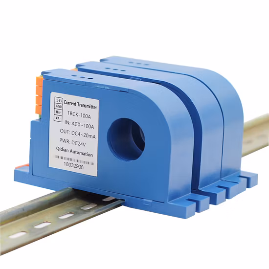 0 a 600A 4-20mA Transductor de corriente CC de núcleo dividido Sensor de corriente de núcleo abierto